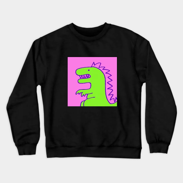 Bold, fun illustration of a T Rex dinosaur. Crewneck Sweatshirt by CliffordHayes